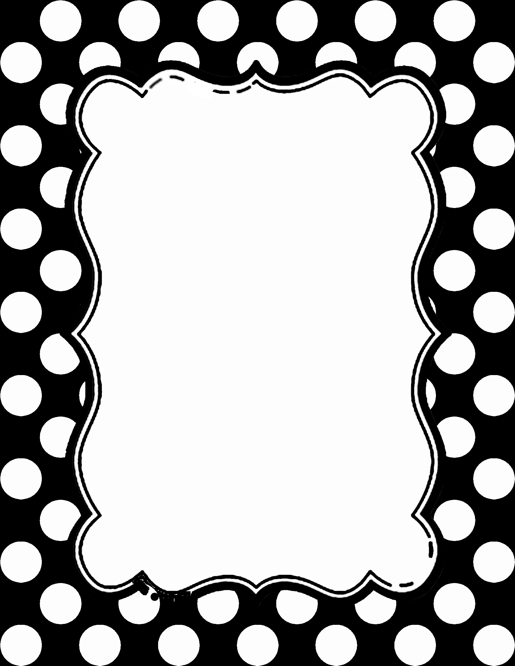 black-and-white-polkadot-border-1