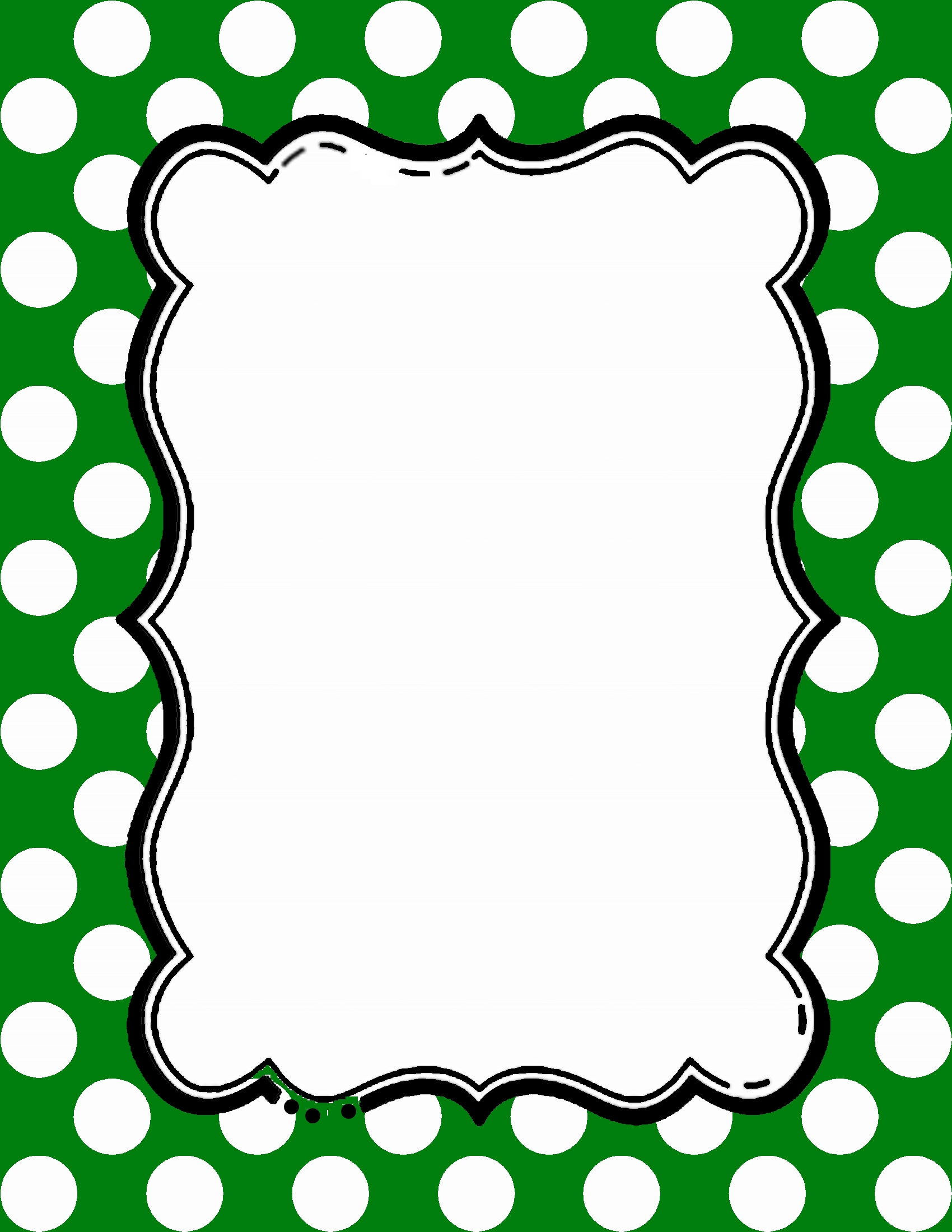 green-polkadot-border-1
