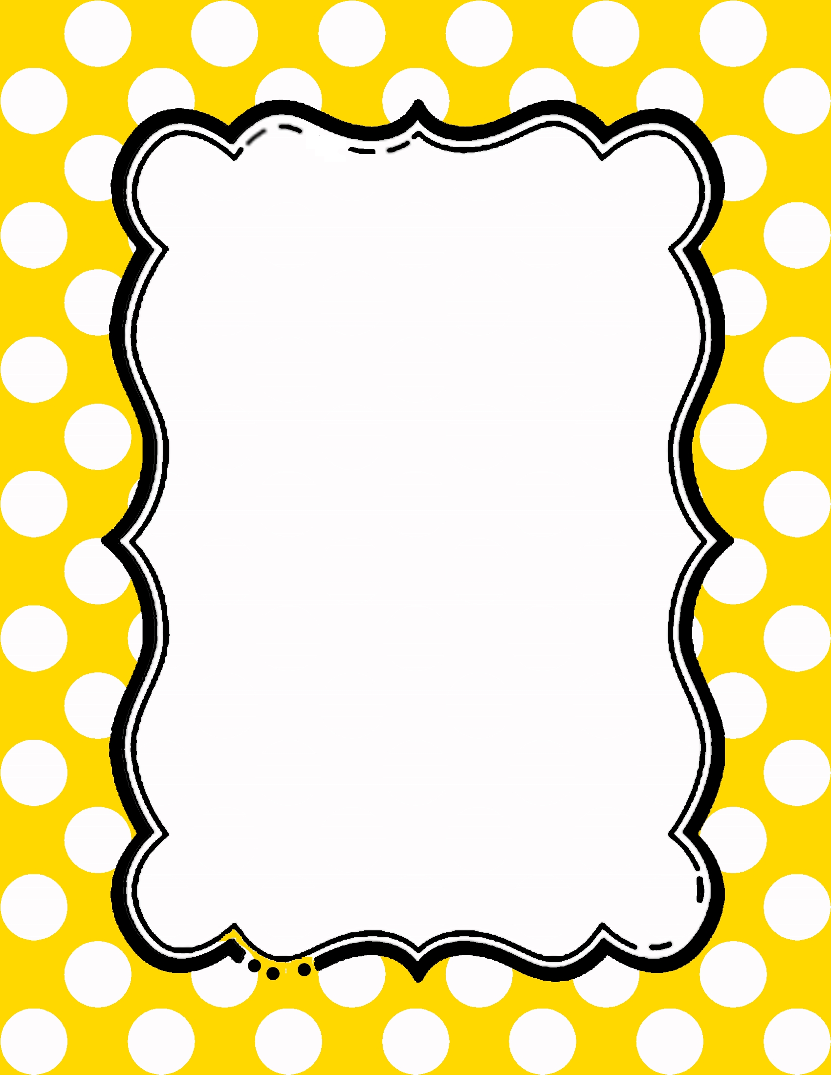 yellow-polkadot-border-1