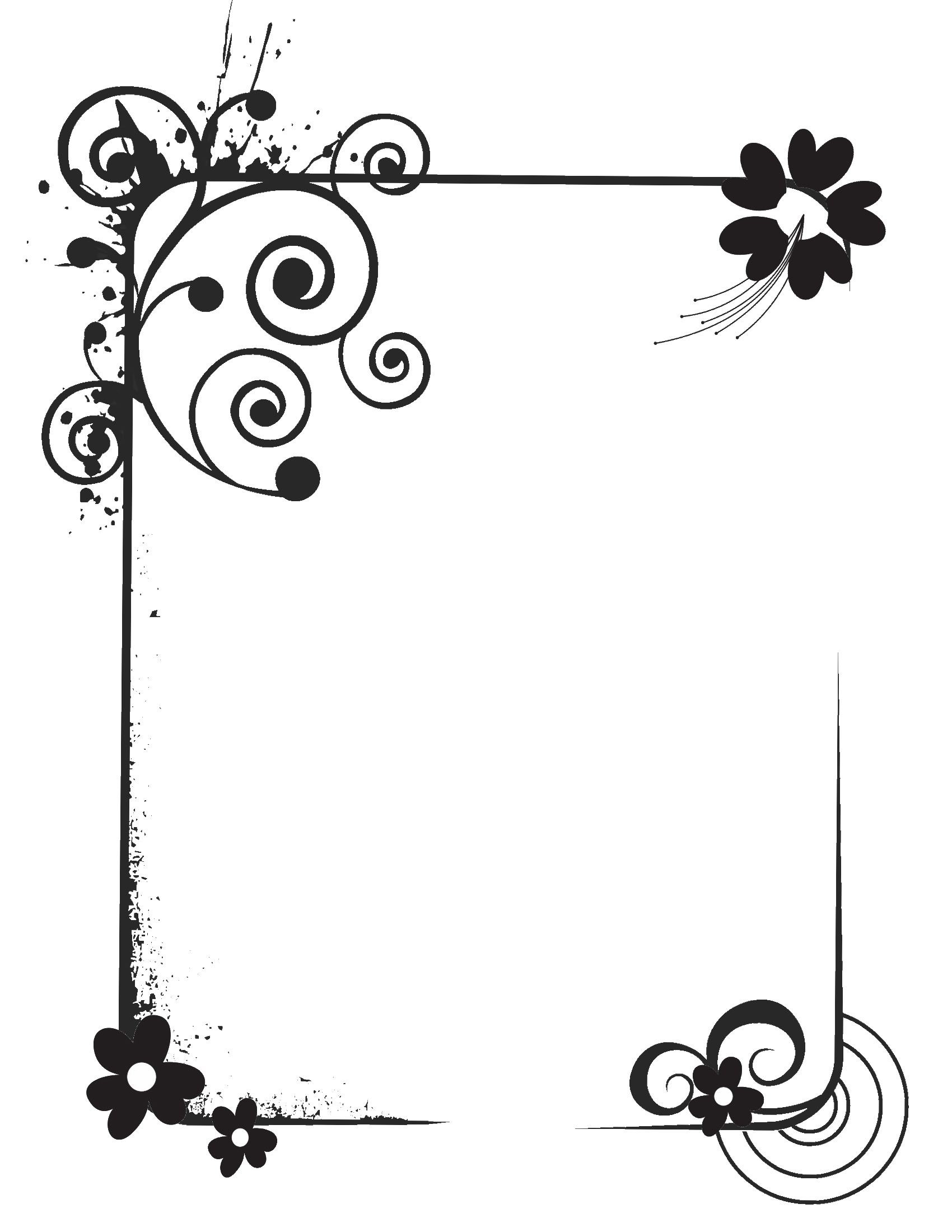 flower-border-blackandwhite-1