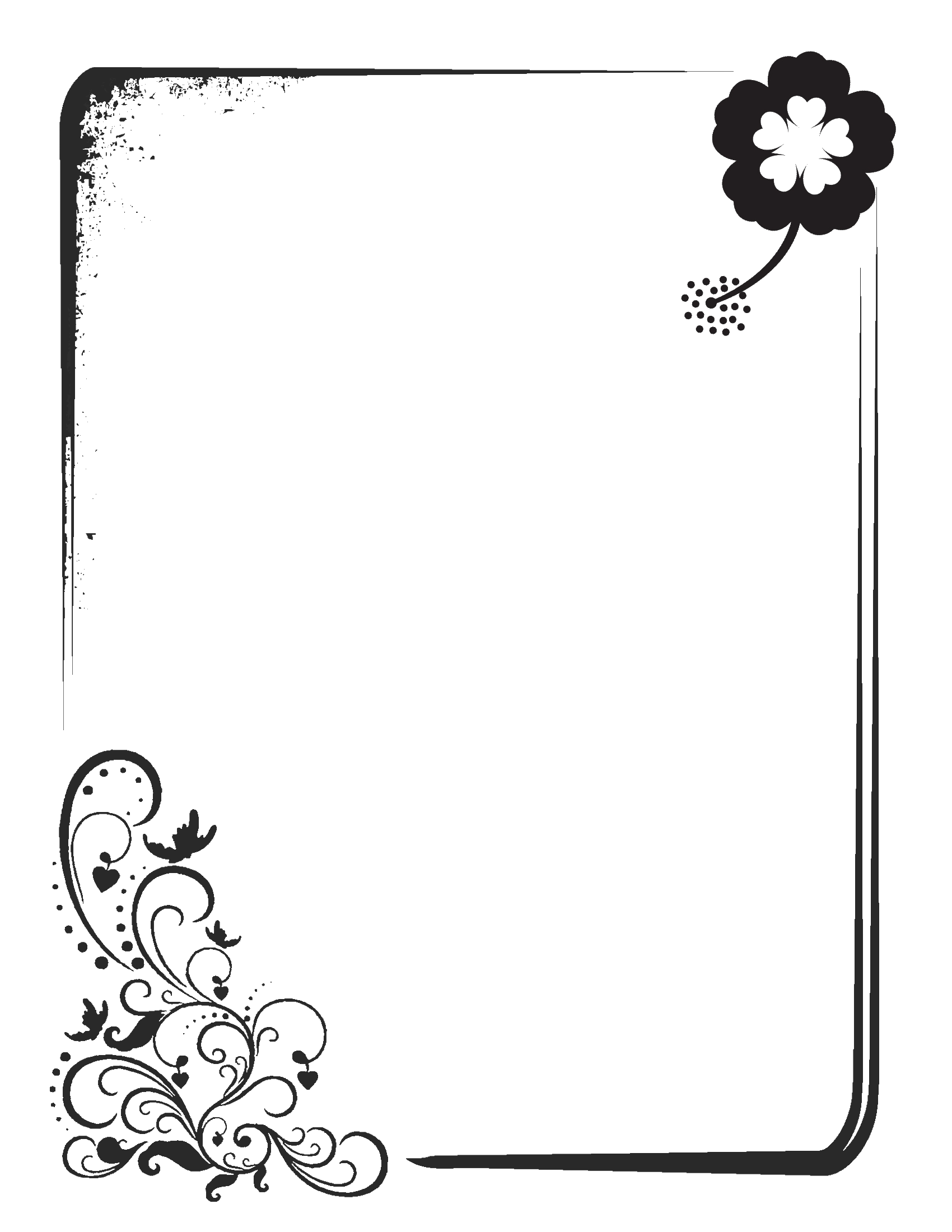 flower-border-blackandwhite-2