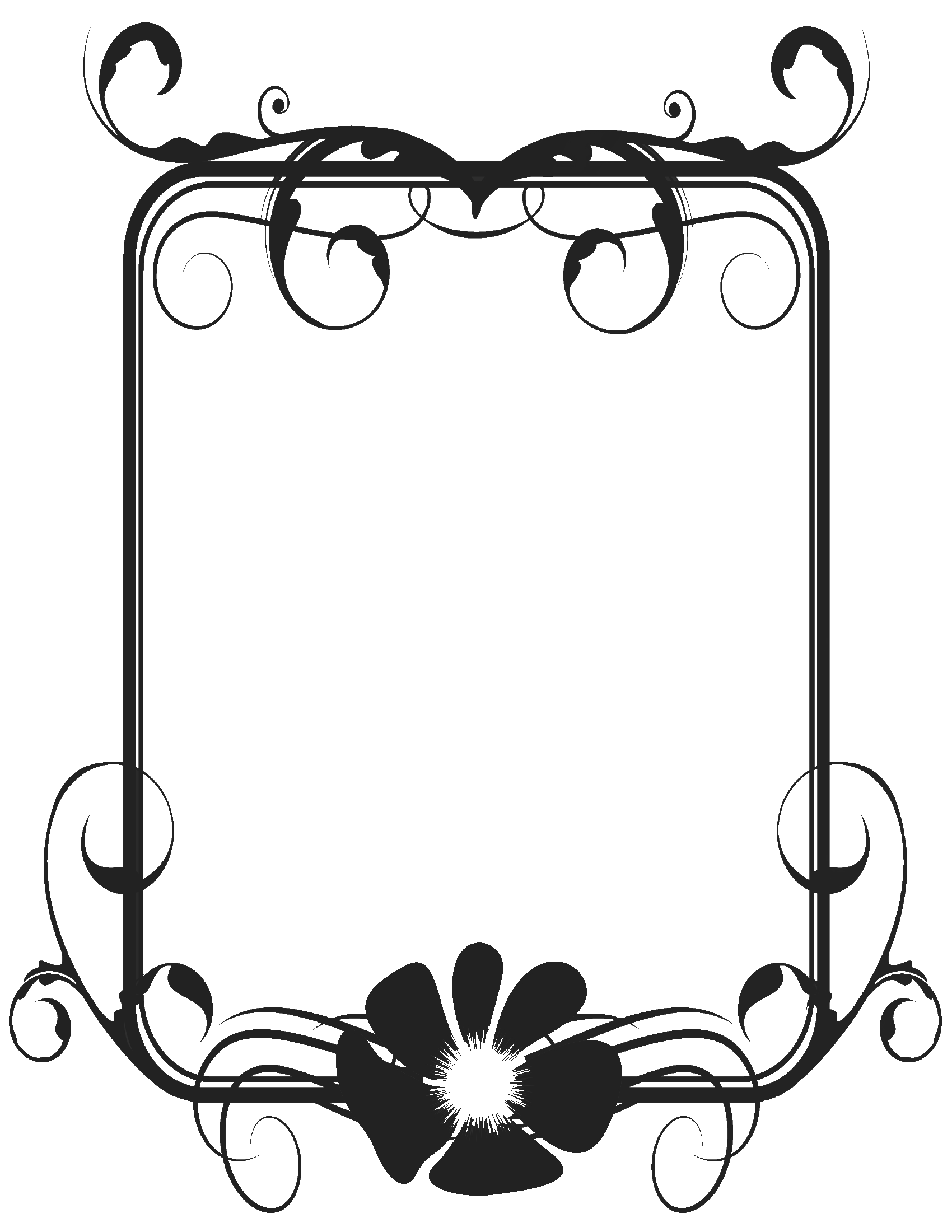 flower-border-blackandwhite-3